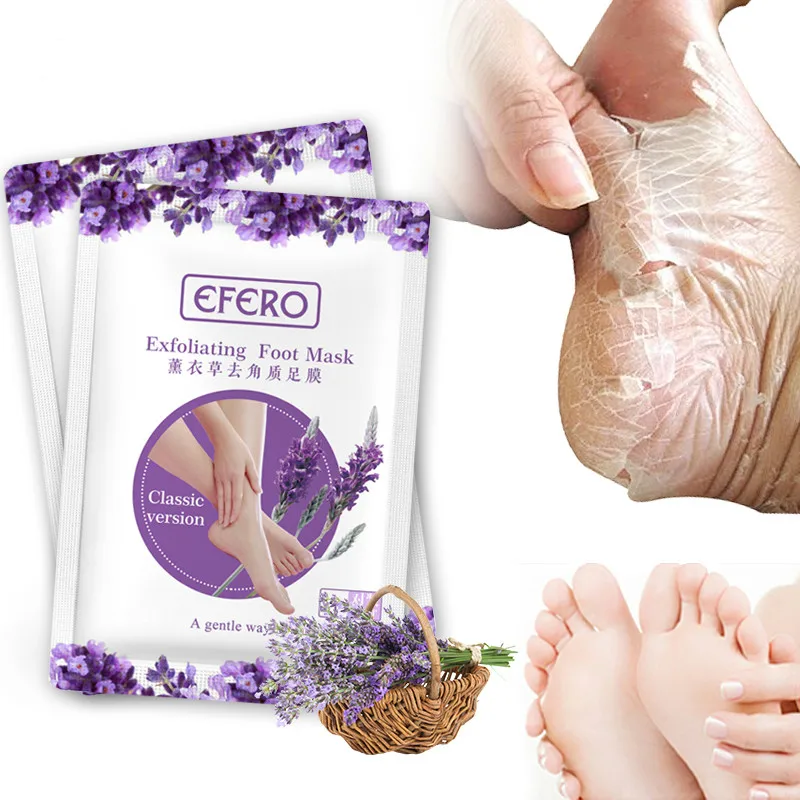 1 Pair Exfoliating Foot Mask Magic Foot Patch Exfoliating Dead Skin Mask Pedicure Socks Heel Cream Remove Dead TSLM1