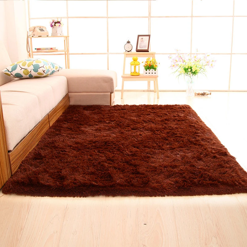 

13973 Large Plush Carpet Living Room Decoration Tie-Dye Soft Fluffy Rug Thick Bedroom Carpets Anti-slip Washable Floor Mats
