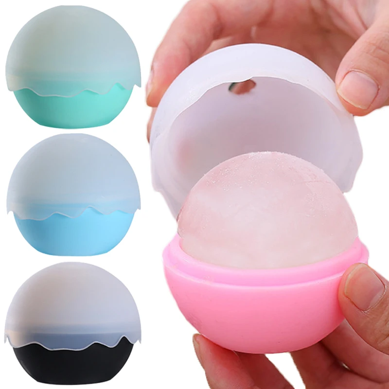 3D Round Ice Cube Mold Ice Maker Hockey Molds Whiskey Cocktail Large Ball Silicone Mould Cream Tools Kitchen Tadgets