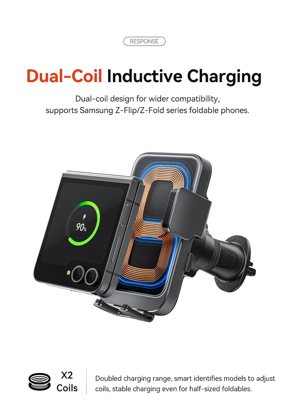 15W Car Phone Holder Wireless Fast Charging Stand Air Vent Mount For iPhone 16 1