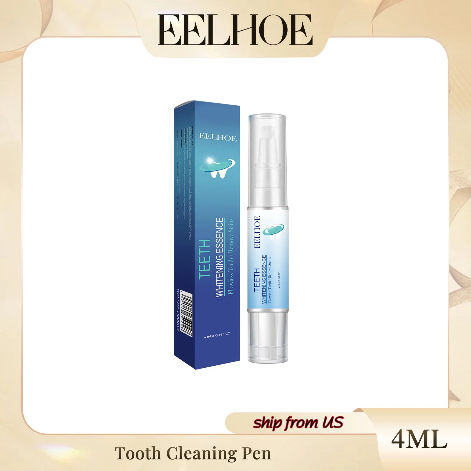 Teeth Cleaning Pen Removes Stains Cleans Teeth Freshens Breath Spots Prevents Bad Breath Cleans Mouth White Pen