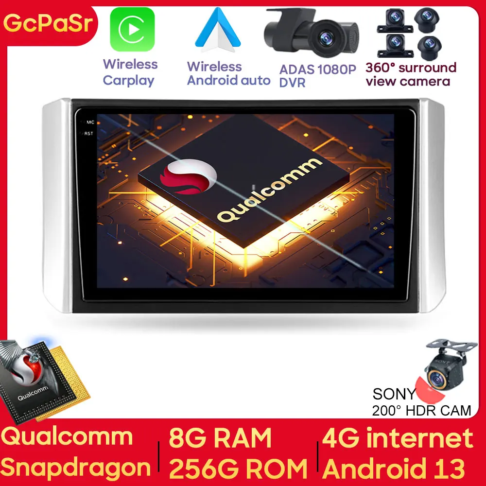 

Qualcomm For Mitsubishi Xpander 2017 - 2020 Car Radio Video Multimedia Player Android Navigation GPS Audio Carplay WIFI No 2din
