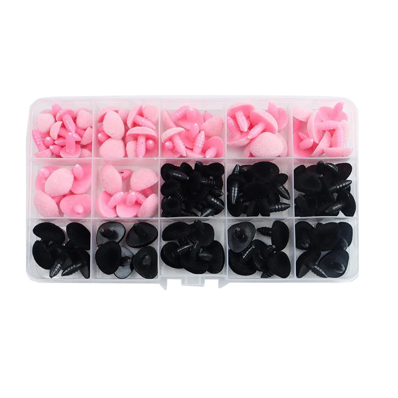 DIY Plastic Doll  Accessories Plant Plush Pink Triangular Nose Teddy Bear Toy Making Doll Material Needle Felting Bear Doll Toys 4