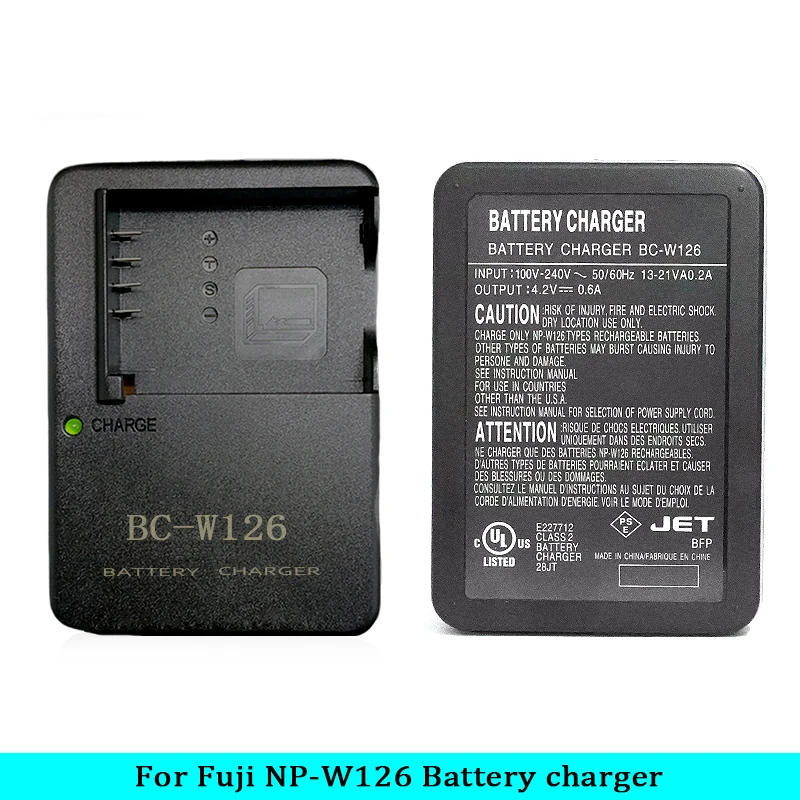 BC-W126 BCW126S Battery Charger For Fuji NP-W126S NPW126 FinePix X - Main Image