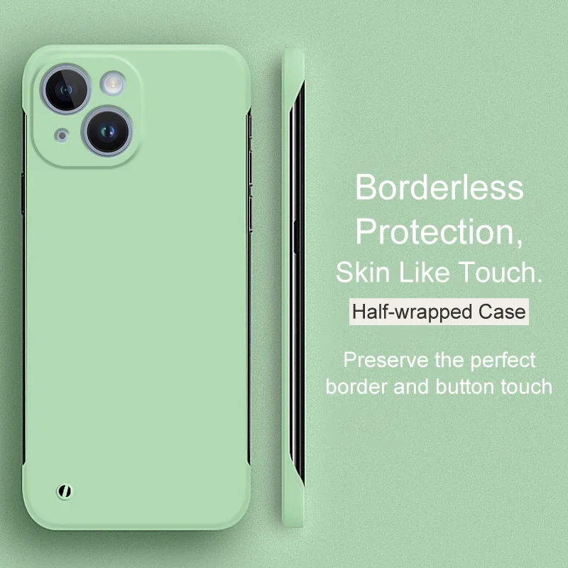 Luxury Ultra-Thin Borderless Candy Color Matte Hard Case