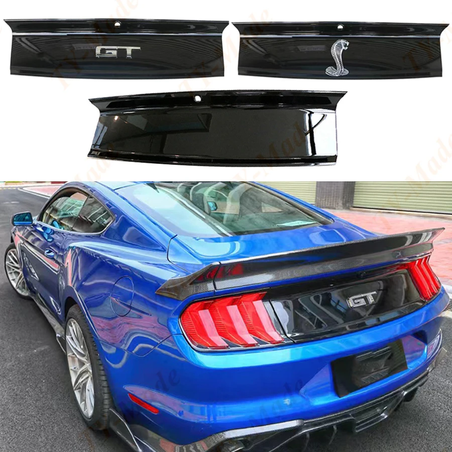 For Ford Mustang 20152020 Car Rear Bumper Guard Cover Plate Carbon