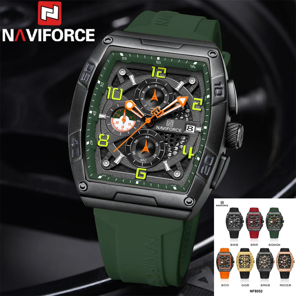 NAVIFORCE New Men Wristwatch Top Brand Luxury Sport Chronograph