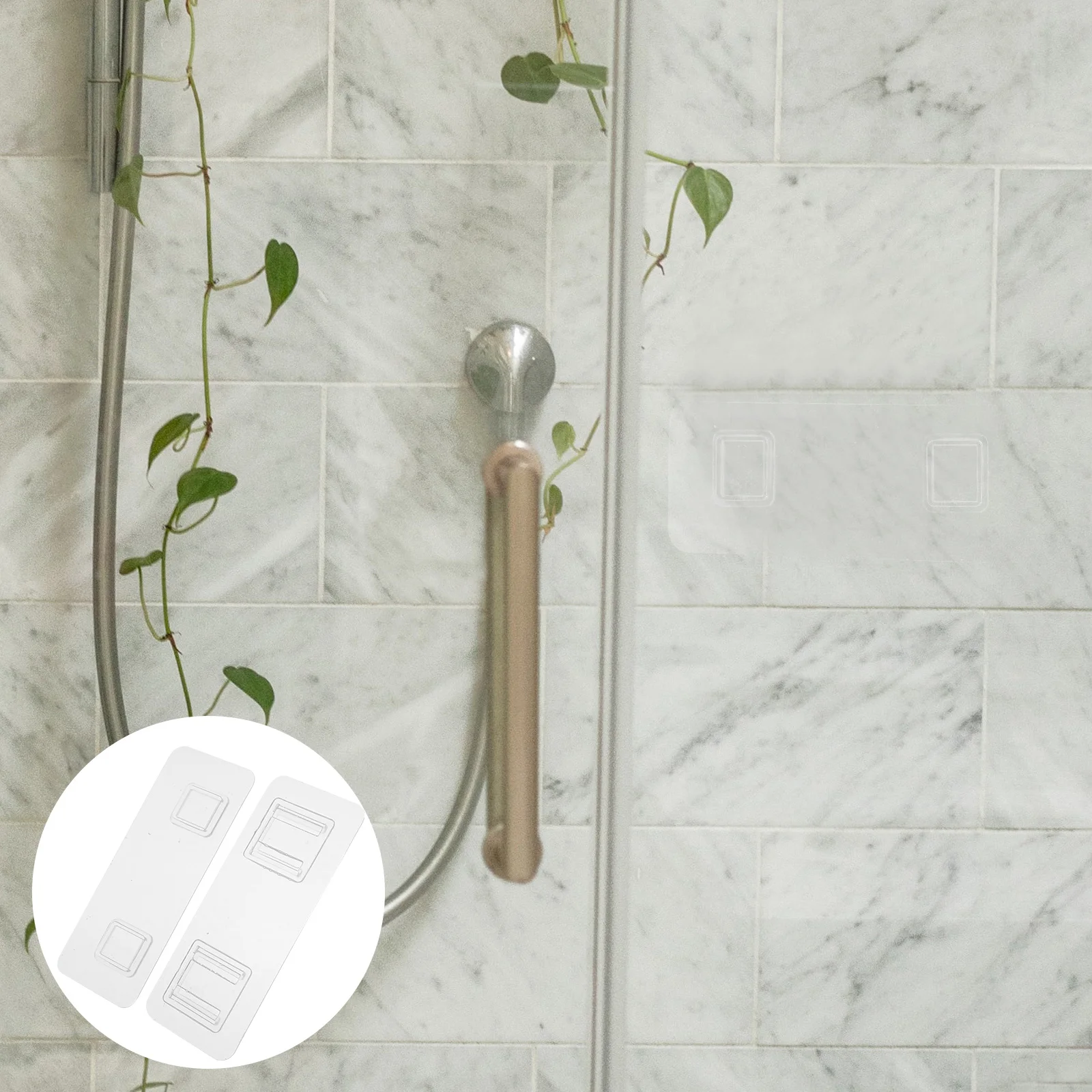 

Power Strip Hook Clear Wall Buckle Hooks for Hanging over The Door Paired Hanger Nail-free