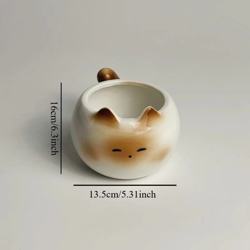 طقم قهوة سيراميك مرسوم يدويًا