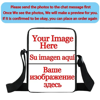 Personalizza la tua immagine Nome Logo Borsa a tracolla Borsa da donna Borsa a tracolla per ragazze per borse da viaggio con pochette da donna Borse per libri Regalo