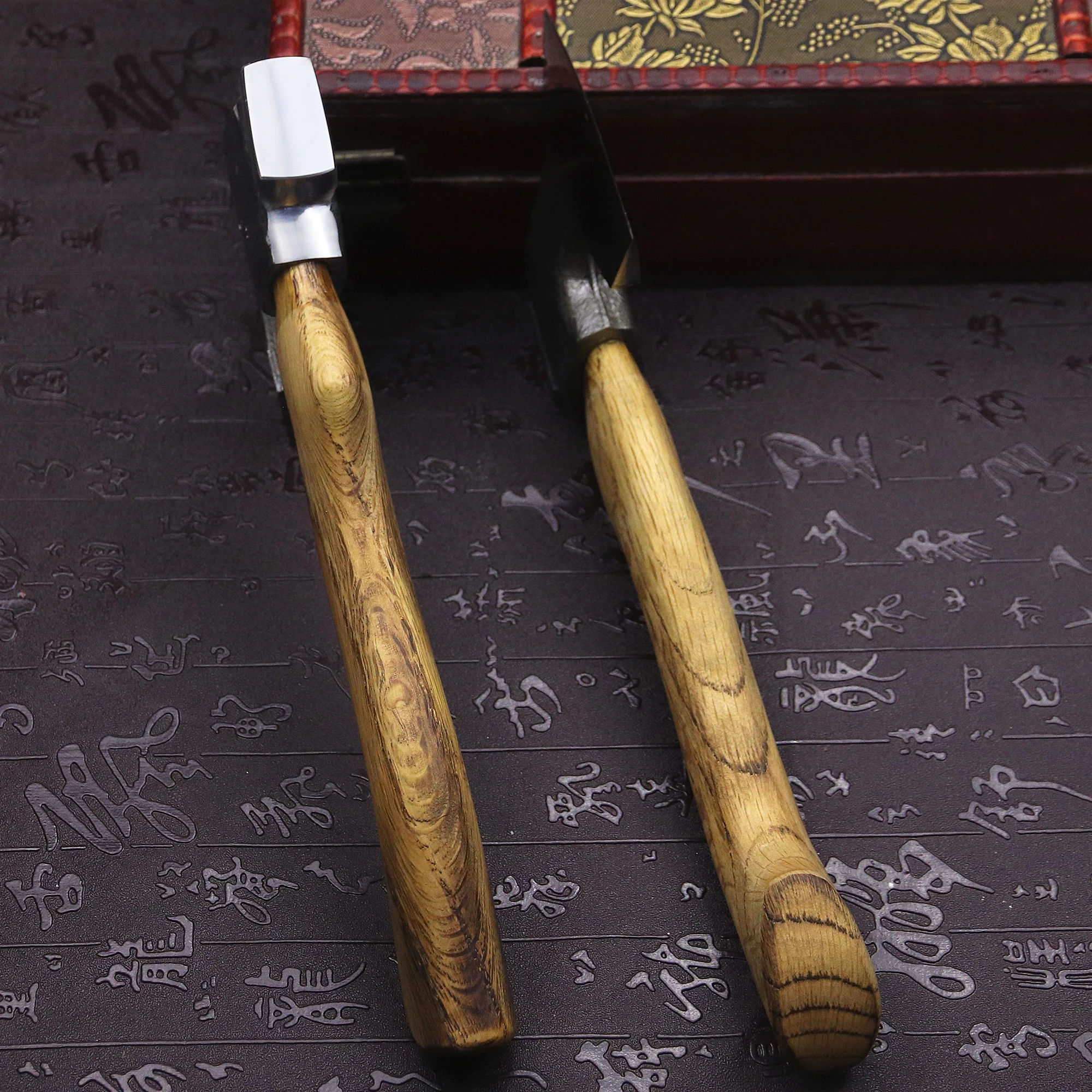Japanese survival master hand forged DC53 steel high hardness survival hand axe, forest logging axe, household tool axe 6