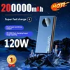 200000mAh Power Bank 120W High Capacity Super Fast Charging Power Bank Portable Battery Charger For iPhone Samsung Huawei Xiaomi 2