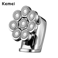 Kemei 8 Heads Electric Shaver 8D Men Rechargeable Rotary Beard Razor Waterproof Wet Dry Portable Mini Shaving Machine for Bald 1
