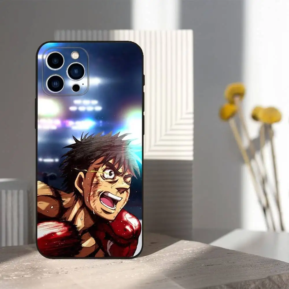 I-Ippo Anime M-MakuNouchi Soft Silicone Black Phone Case Cover
