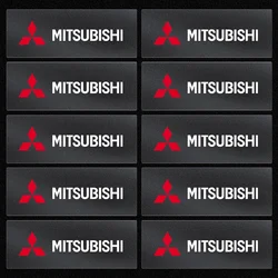 Premium Car Interior Badge Sticker - Stylish Auto Decoration Accessory (10PCS - Mitsubishi)
