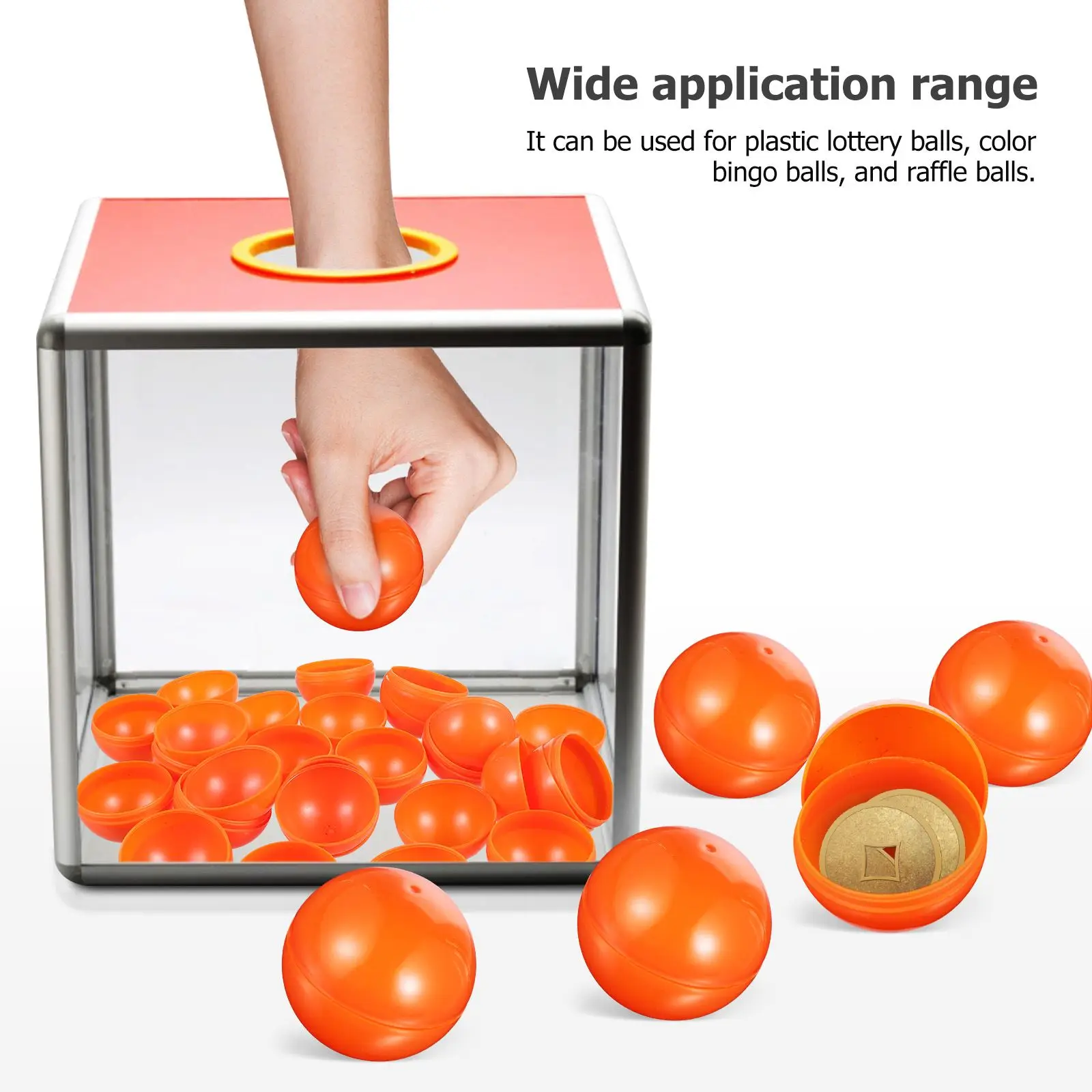 25Pcs Lottery Tennis Raffle Games Drawing Hollow Bingo Balls Openable Round Capsules Party Game Game Table Activity Party
