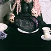 New Ita Lolita Bag Mochila Personality Coffin Mochilas Mujer Halloween Dark Print Backpack 3 Usage Ways Zipper Women Bags 4