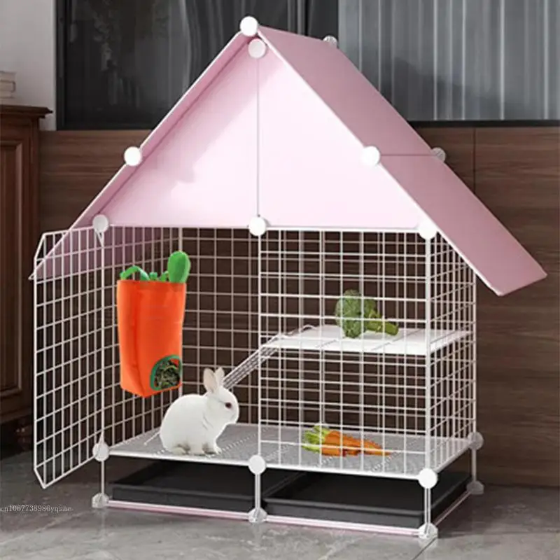 Rabbit Hay Feeder Carrot Shape with Hooks for Rabbit Guinea Pig