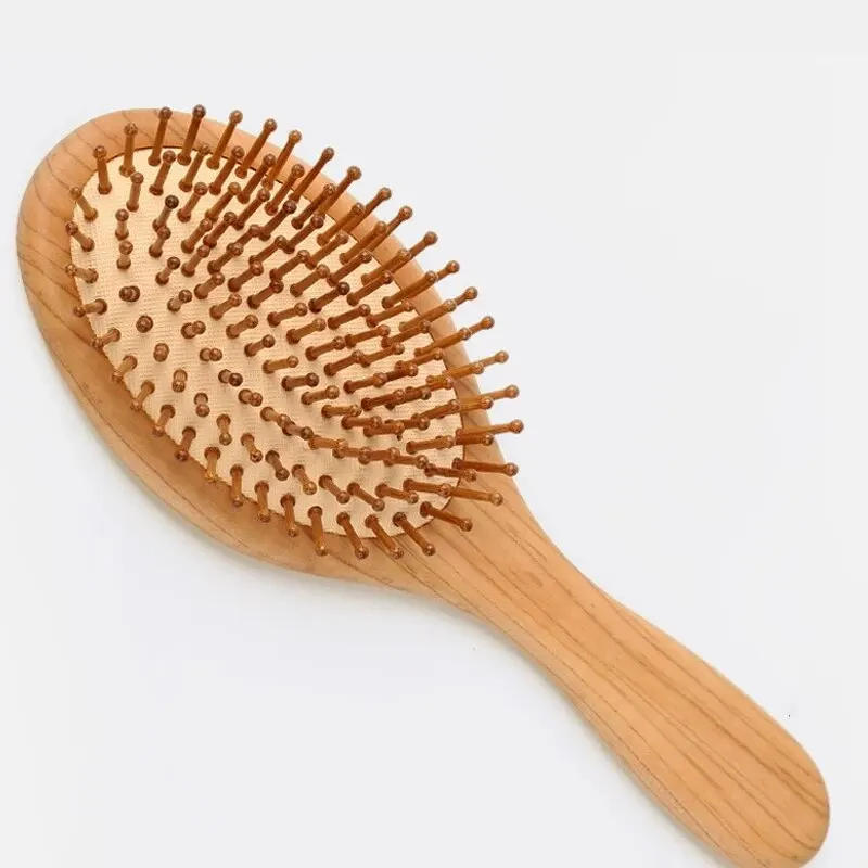 1 peine de bambú para niños, peine de bambú para masaje de bebés, peine con bolsa de aire para el cuidado del bebé, peine con cojín de aire