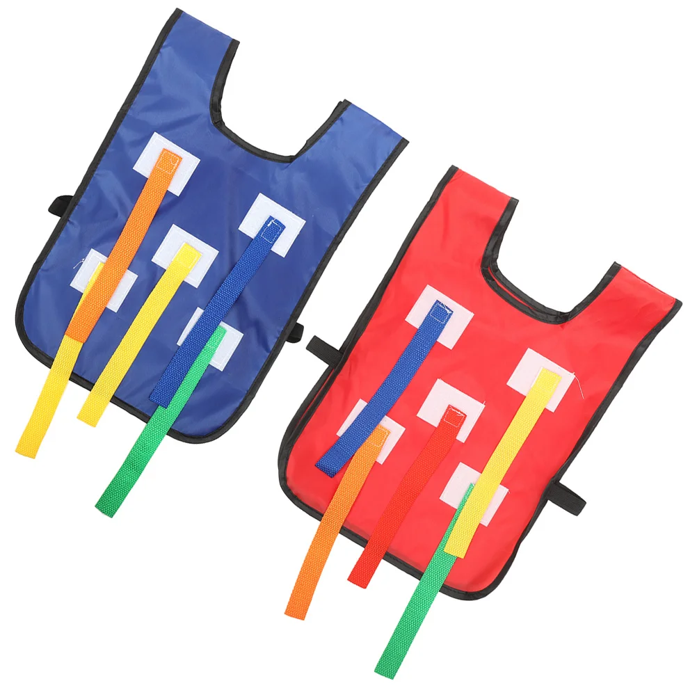 2 Sets Tail Pulling Vest Kids Chasing Game Belt Childrens Toys Fabric Equipment Sports Activity Catch Tail Underwear Tank