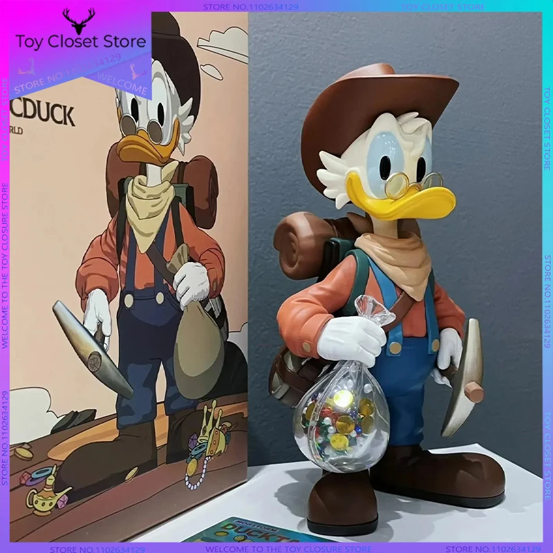 

Disney Explorer Scrooge Figure Cartoon Car 15cm Desktop Decoration Doll Fashion Kawaii Figure Christmas Gifts For Gir