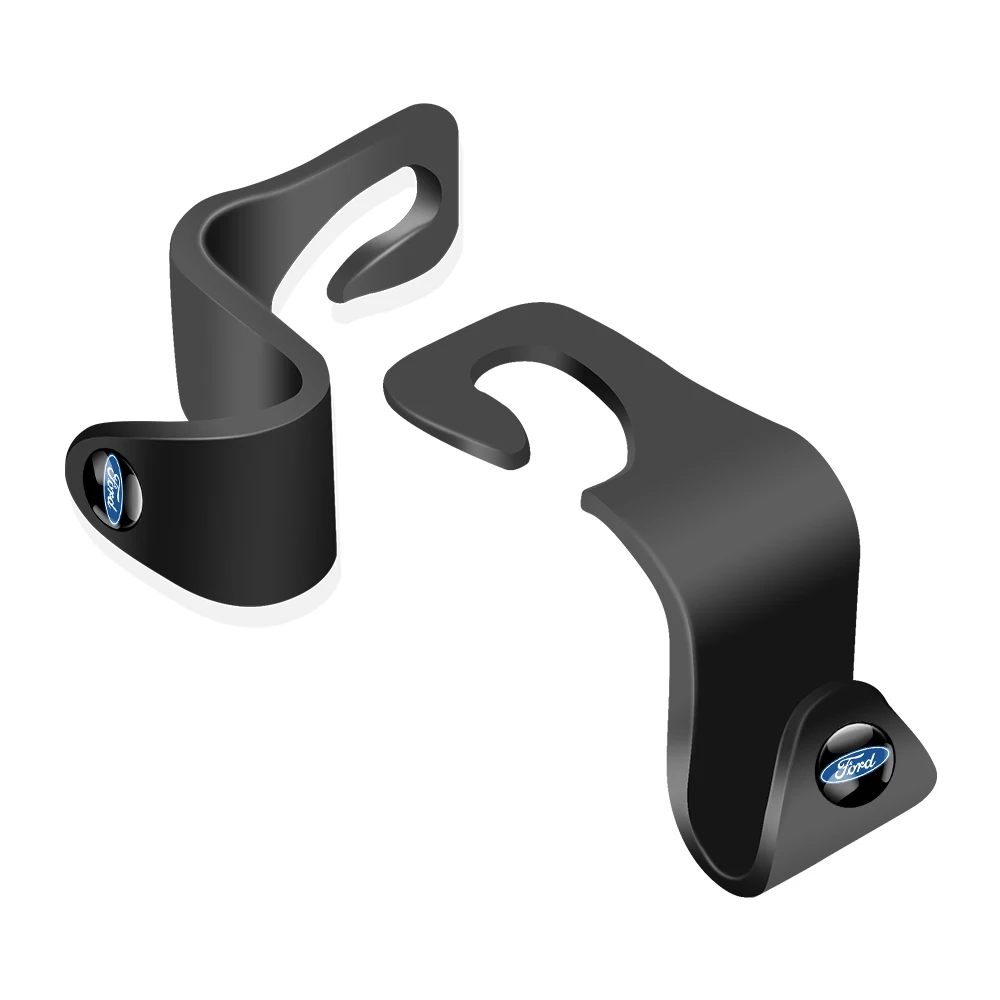 Car Interior Seat Headrest Back Hanger Storage Hooks For Ford ST Mondeo Fiesta Focus Mustang Foose Kuga Tierra Shelby Ghia Edge