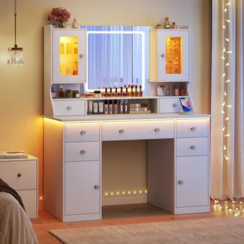 42'' Lighted Vanity Desk 1