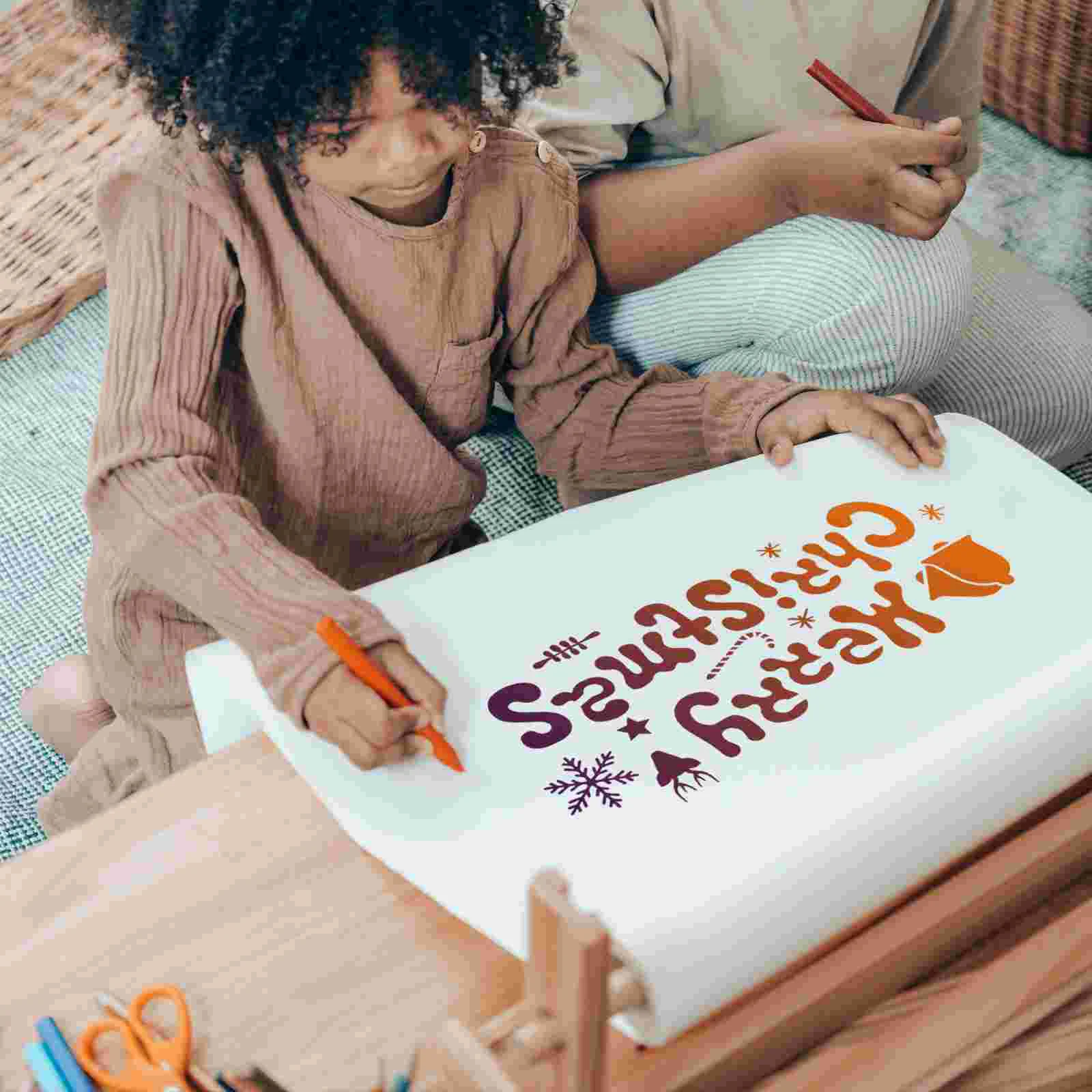 

6 Sheets Christmas Cutout Template DIY Spray Paint Stencils Painting Templates Crafts Hollow Drawing Tool