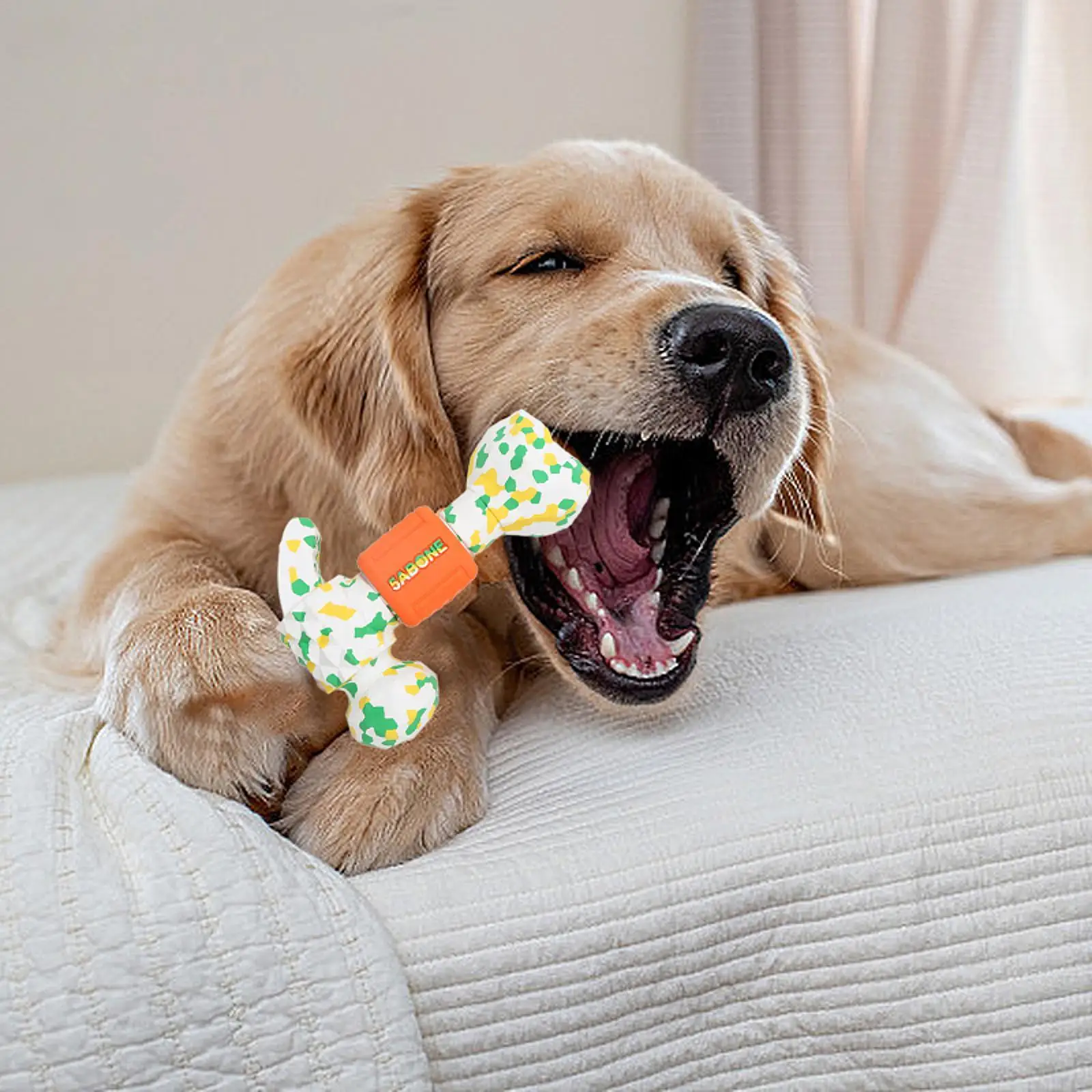 Rubber Dog Toy Entertainment Pet Supplies for Small Medium Large Dog Multifunctional Interactive Play Toothing Stick for Pets