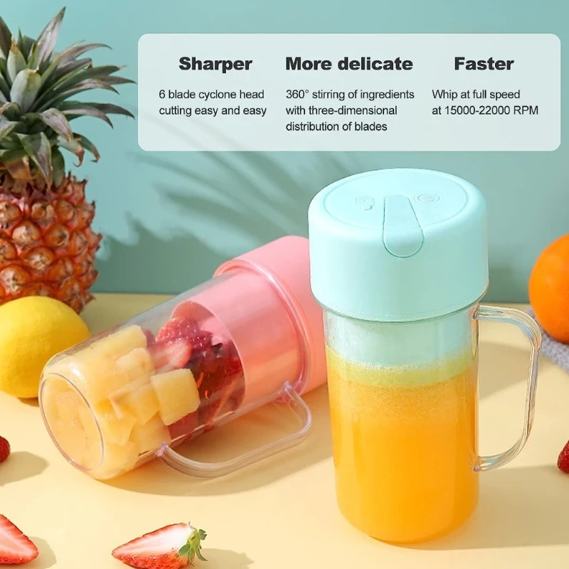 Portable Juicer Blender Multifunction Juice Maker Machine Fruit Mixers Extractors Mixer 420ML 4