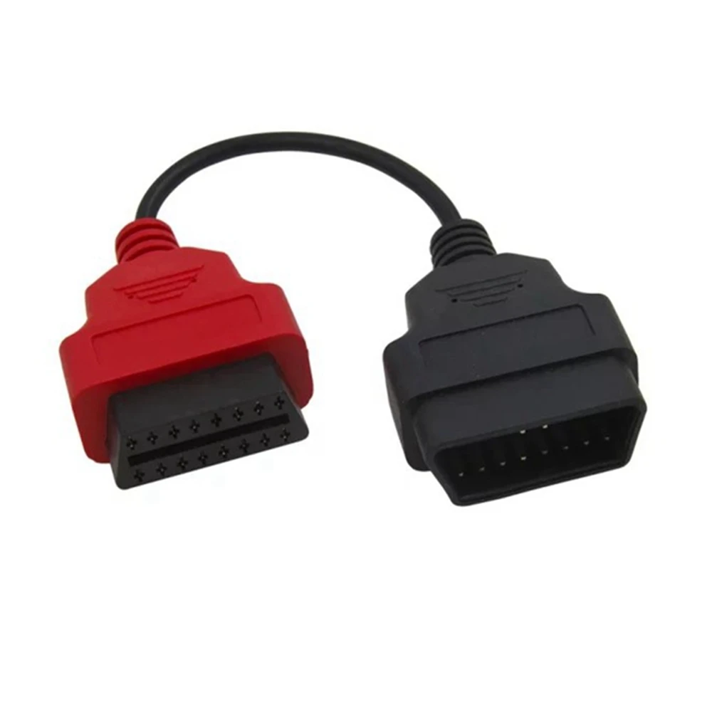 비트 품질 옵션 자동차 진단 OBD 2 커넥터 도구, OBD2 인터페이스 케이블, 지프, 피아트, 더 많은 차량에 적합, 로트당 1 개