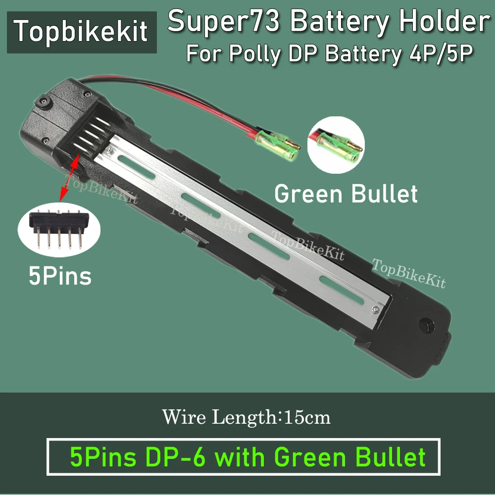 Ebike Polly Battery Carrier DP-6C DP-6 DP-9 DP-9C Super73 Battery Mounting Plate Polly Bottom Base Bracket Holder 4Pins/5Pins ebike battery holder