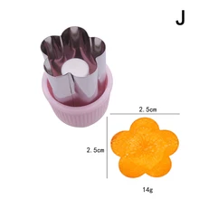  1PC Baking Mold Fun Animal Rabbit Star Fish Shape Vegetable Cutter Stainless Steel Press-type Mini Cookie Cutter For Kid 