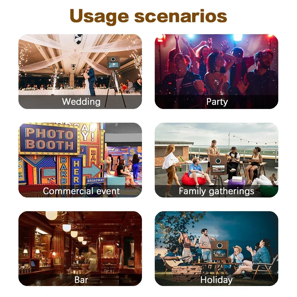 New Design Portable Wedding Wood Vintage Photo Booth Price Wholesale Retro Wooden Photo Booth Machine With Printer and Camera S3f0f5592a2414e0696eb836240f30d57H