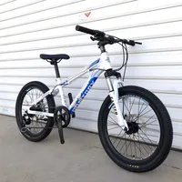 Vélo de montagne avec fourche avant absorbant les chocs, cadre en alliage d'aluminium, frein à disque, vélo pour enfants, 7 vitesses, 20 po 4