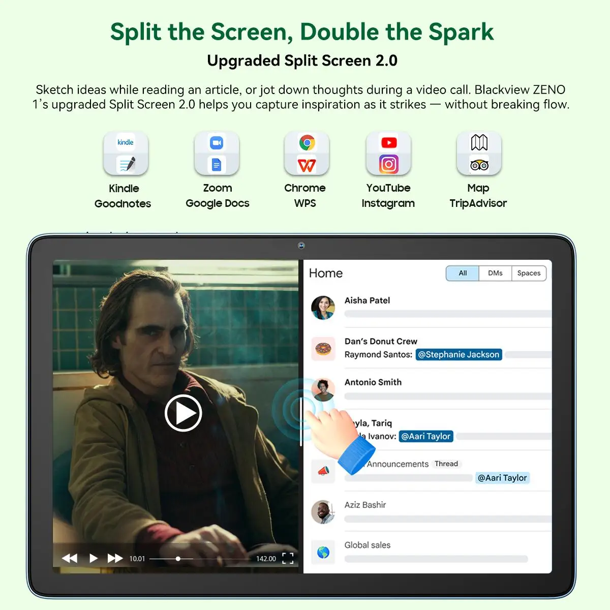 Blackview ZENO 1 Tablet PC 6GB RAM 256GB ROM 8'' HD Display Android 15 6000mAh8MP Front Camera 4G ZENO 1 Tablets PC