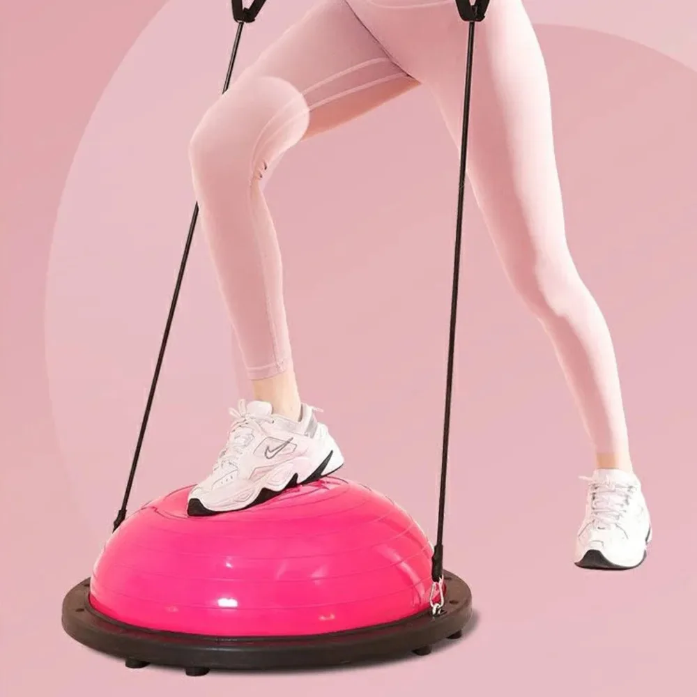 58cm Wave Ball Semicircle Foot Balance Ball Training Pilates Thickened Yoga Ball Fitness Core Weight Loss Equipment 1