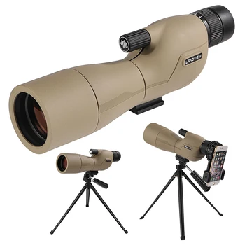 HD 25-75x60 Spotting Scope for Target Shooting with Carrying Pouch BAK4 Monocular Telescope FMC Lens for Hunting Birdwatching 1
