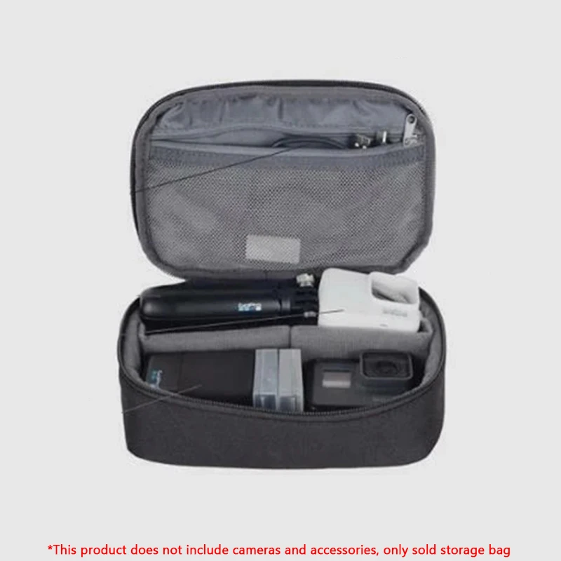 Sac souple de rangement pour GoPro Hero 11, 10, 9 et accessoires, idéal pour le transport.