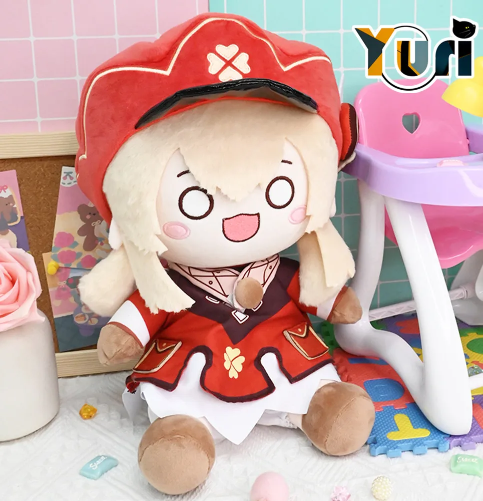 

Limit Game Genshin Impact Klee 35cm Sitting Plush Skeleton Doll Change Clothes Outfit Toy Anime Cosplay Fan Gift C MT