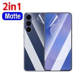 Hydrogel Anti - Scratch HD Matte Screen Protector Pack with Anti - Bluelight Technology - 1Set (2in1 Matte)