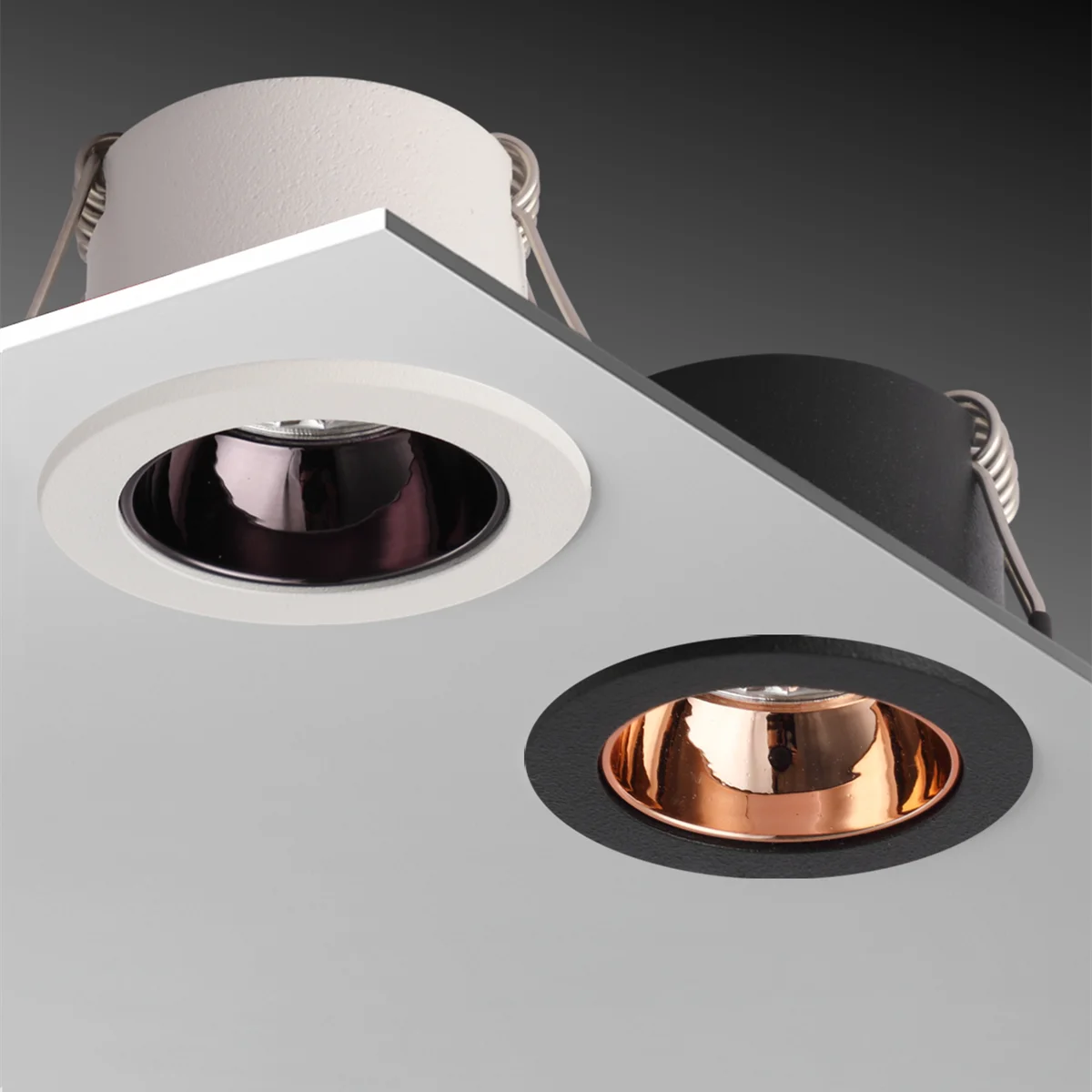 Luces LED empotradas antideslumbrantes COB, focos de techo regulables