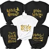 Casual Short Sleeve Tops for Women T Shirt Lady Fashion Summer Funny Witch Themed Hen Party Women Tshirts Team Bride Tee T-Shirt 1