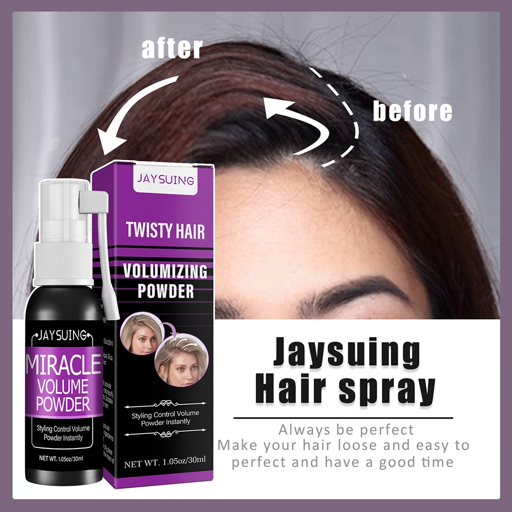 Fluffy Hair Volumizing Liquid Spray Non Greasy Fluffy Hair Liquid Powder Non-sticky Long-lasting Modeling Hairdressing 30ML spray bottle hair styling spray