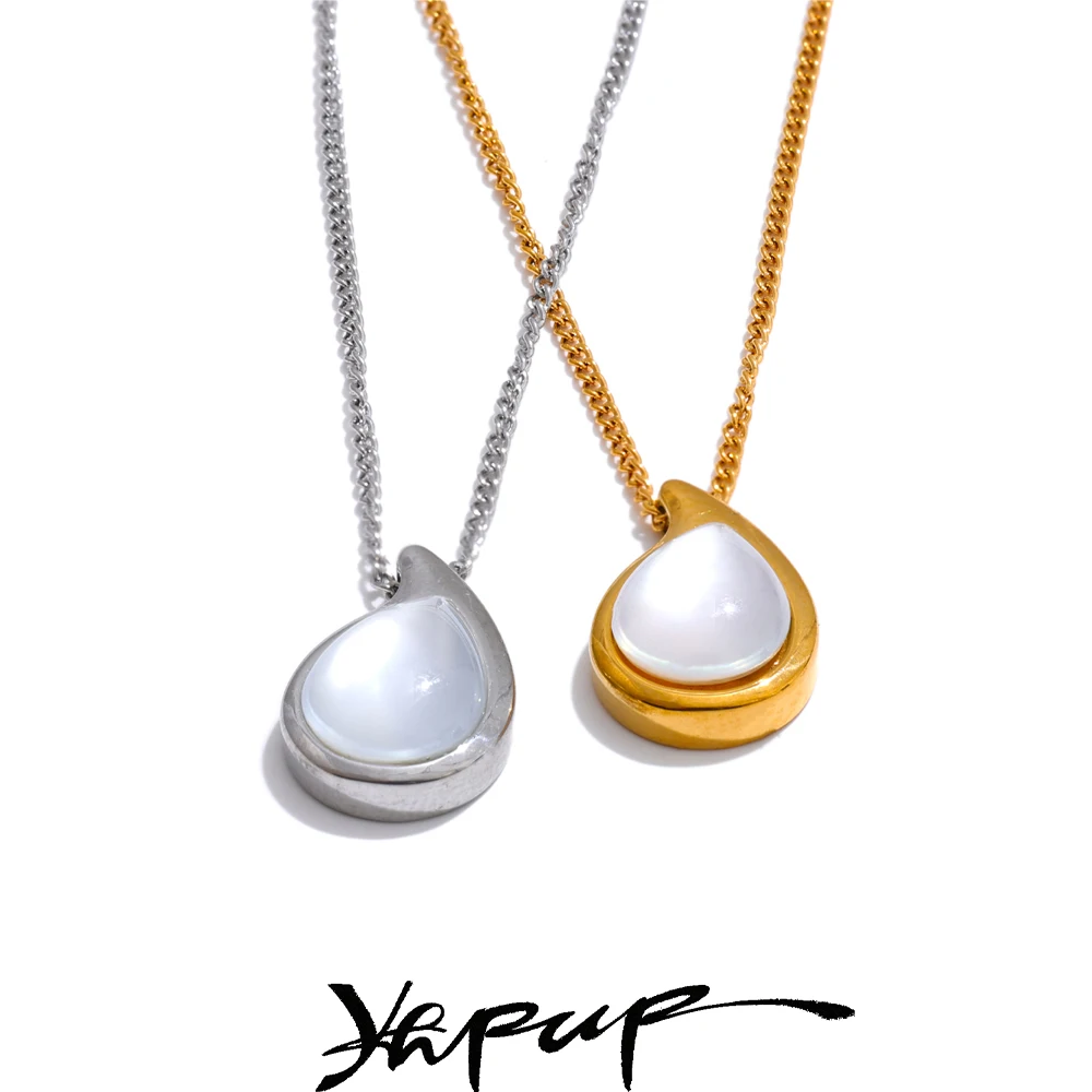 Yhpup Stainless Steel Pendant Necklace Waterproof