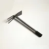 Steel Handle Dual Purpose Hoe and Rake Gardening Tools Double Headed Hoe Three-tooth Rake Garden Shovel weeding tool 4