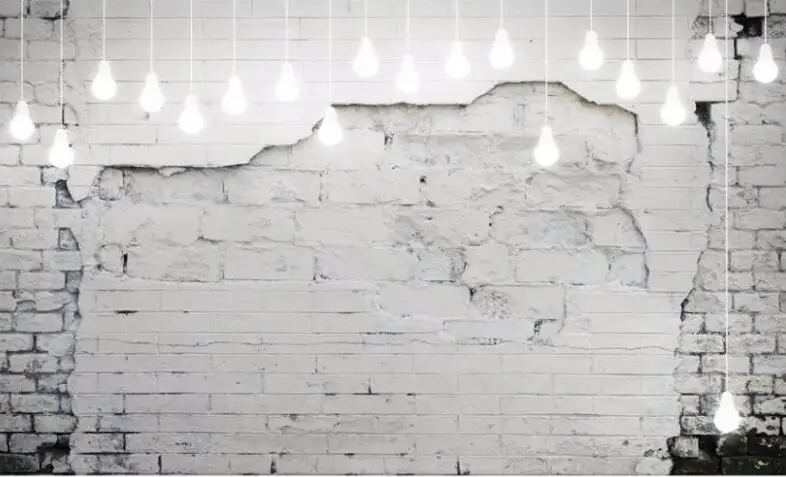 Carta da parati personalizzata grande murale 3d vintage mattoni di cemento graffiti bar ristorante murale Decorazione di sfondo del divano della parete di mattoni nordici