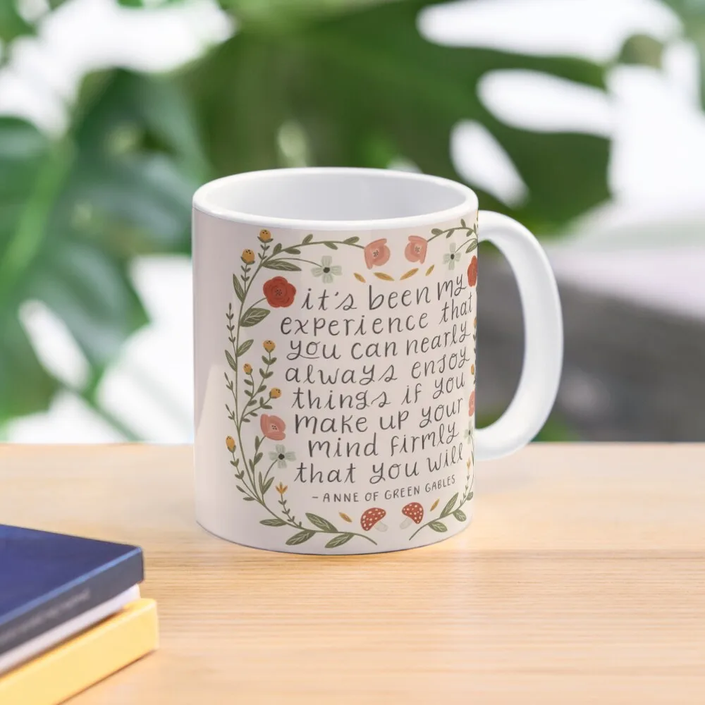 

Anne of Green Gables "Enjoy Things" Quote Coffee Mug Tea Cups Espresso Cups Funny Cups Mug