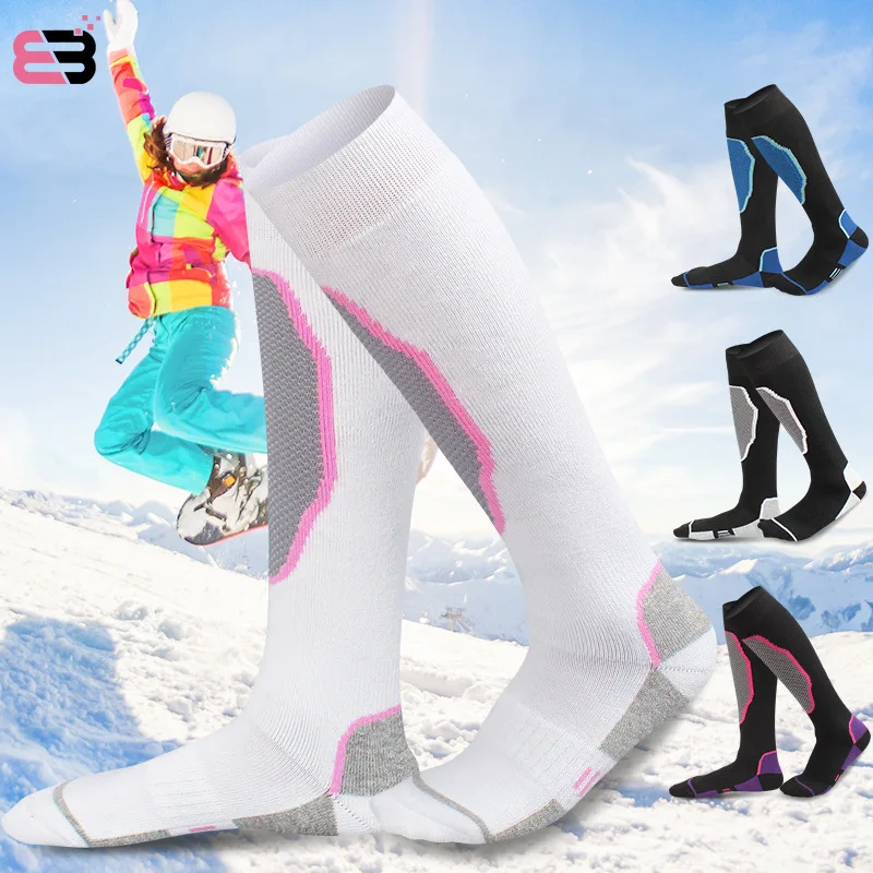 

MEN Ski Socks Men Winter Thickened Quick-drying Hiking Mountaineering Roller Skating Socks Towel Bottom Long Tube Sports Socks
