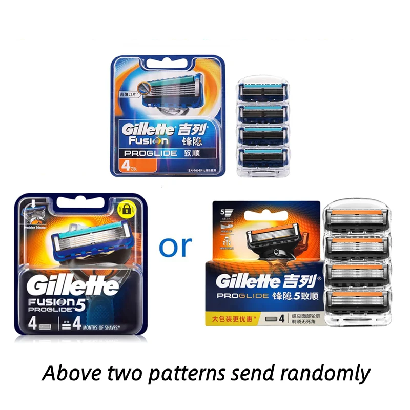 Gillette Proglide Flexball Razor Blade Original Fusion Shaving Blades Shaver Blades Safety Razor for Man Face Care 4Pcs/pack 6